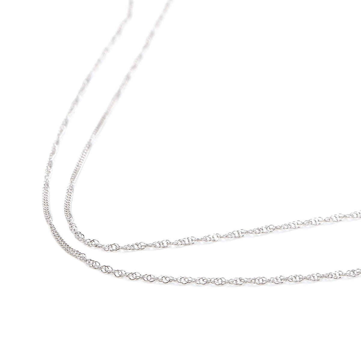 プラチナ ネックレス スクリュー チェーン 40cm Pt850 レディース アクセサリー ジュエリー