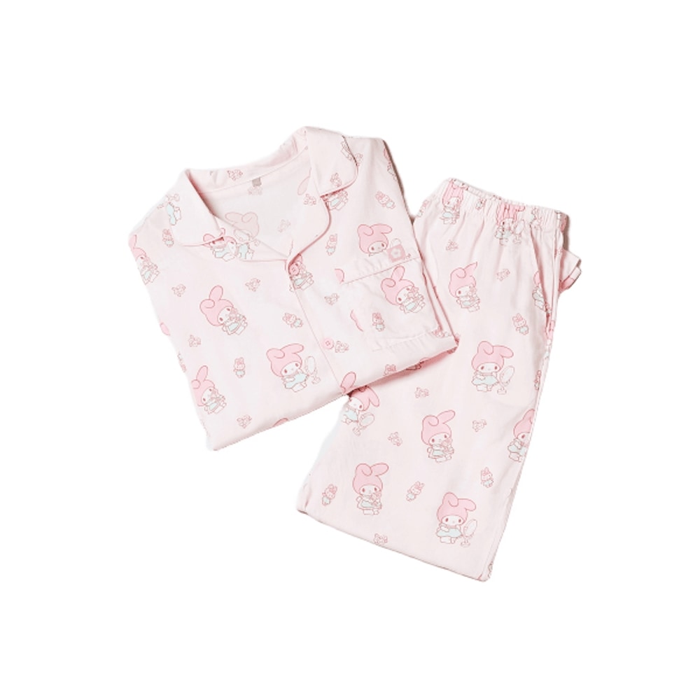 [サンリオキャラクターズ] サンリオキャラクターズ ノロノロ 長袖 パジャマ(PINK)_SPPPF49U02