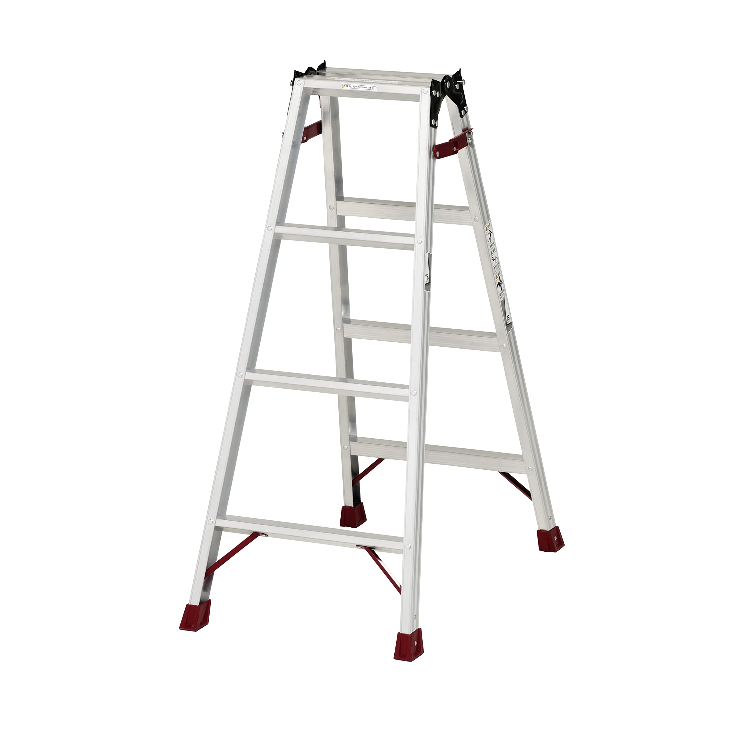 ピカ(PiCa) ピカコーポレイション 脚立 4段 4尺 1.10m はしご兼用脚立 アルミニウム シルバー BCD-120