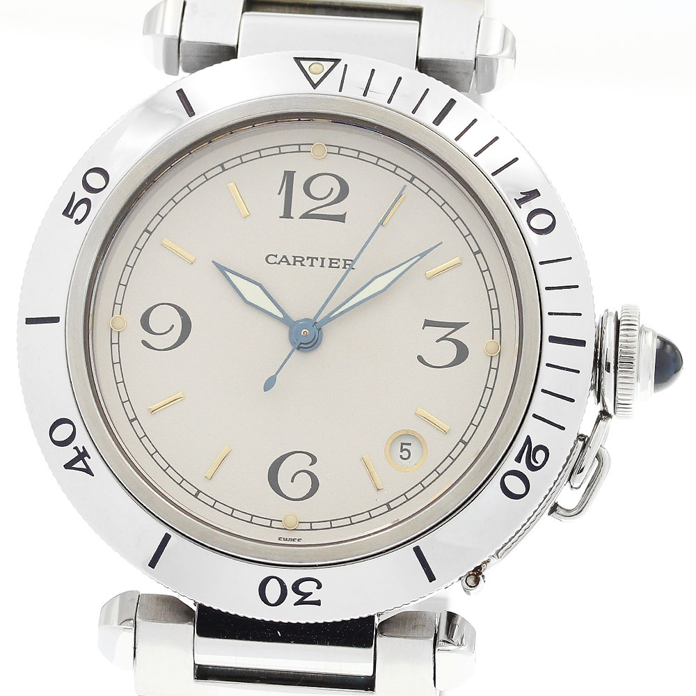 カルティエ CARTIER W3100655 パシャ 38MM デイト 自動巻き メンズ 保証書付き_919016【中古】