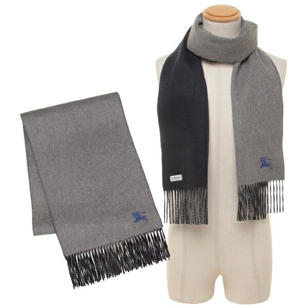 マフラー フリンジ リバーシブル グレー ネイビー メンズ レディース ユニセックス 8077824 A1345