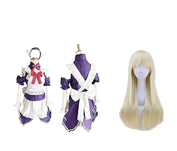 デオン メイド服風 衣装＋ウィッグ なりきり コスプレ衣装