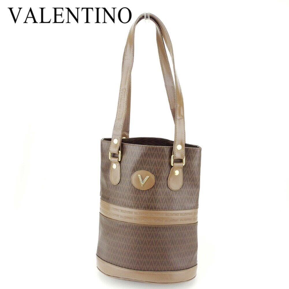 トートバッグ ワンショルダー ベージュ ブラウン 中古