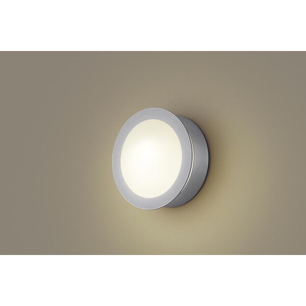 LGW85076S シルバーメタリック/乳白 洋風LEDポーチライト (電球色)