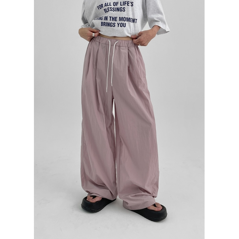 ブラックアップ [MADE] ループサマーナイロンバンディングパンツ