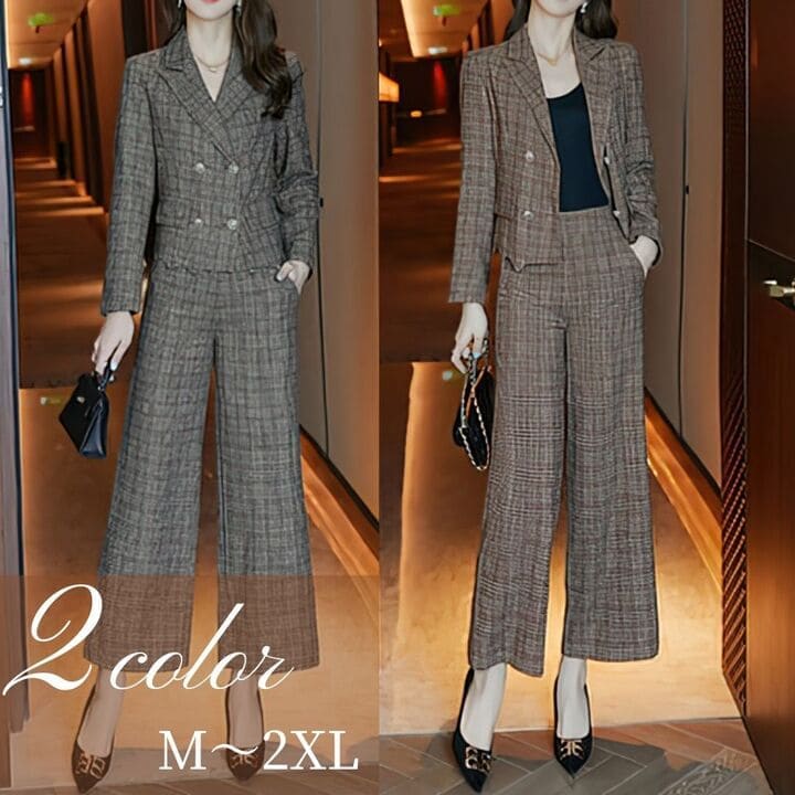 夏の新着商品 セットアップ レディース チェック パンツ スーツ ビジネス 卒業式 入学式 フォーマル カジュアル 13736 店舗をフォローしてクーポンをゲット 5,427円
