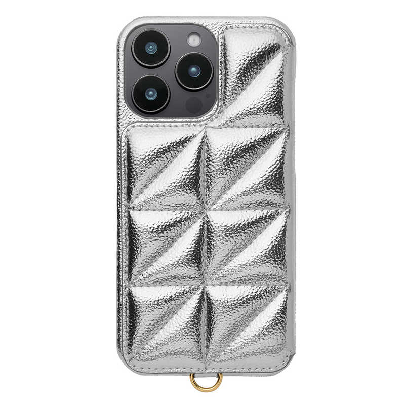 CCCフロンティア　Triangle Puffy Case for iPhone 16 Pro Max シルバー　UNI-CSIP24LP-2TPSV