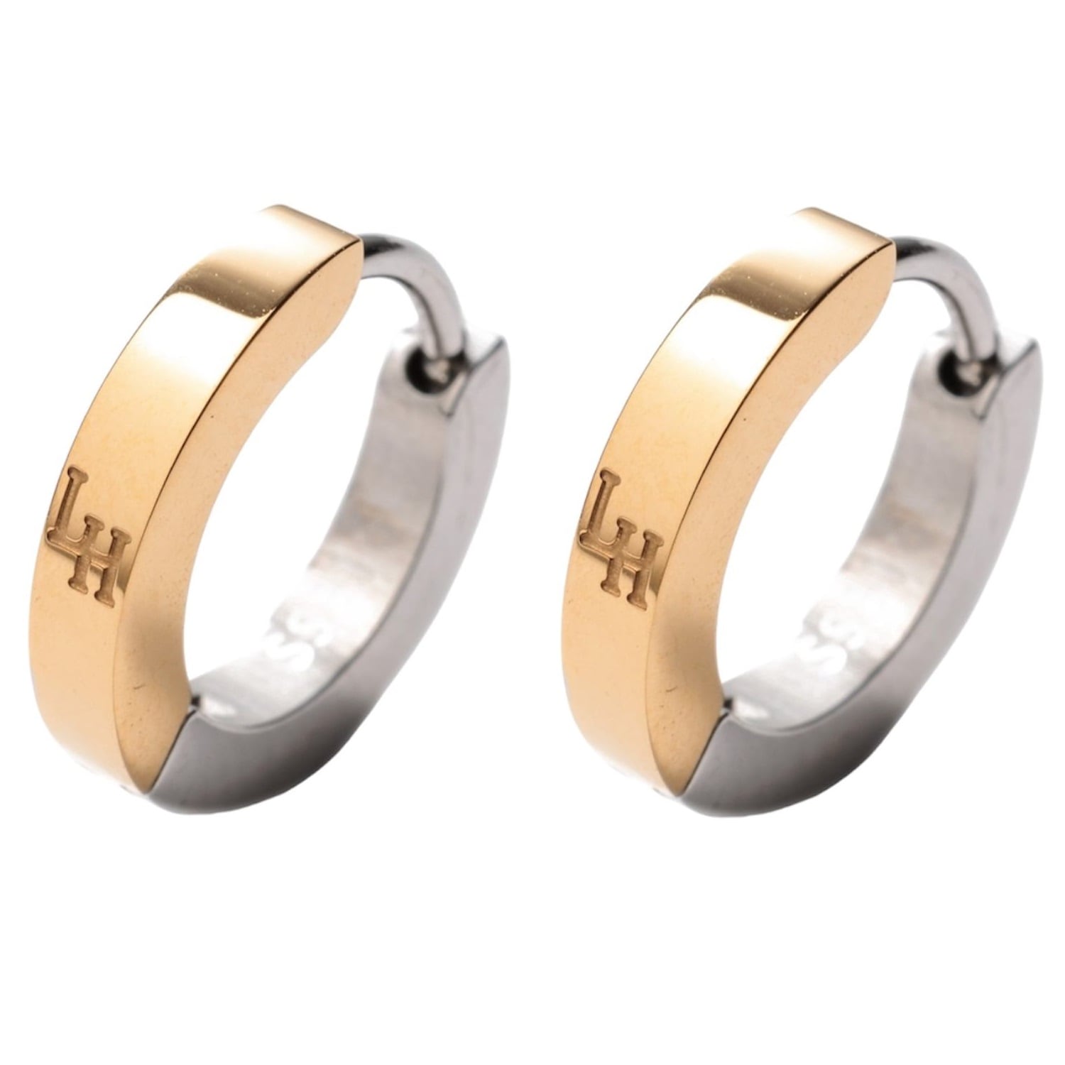 新品 正規品 ピアス シングル 片耳 フープ ゴールド　シルバー LHMP006NYS サージカルステンレス メンズ 男性 ギフト プレゼント おすすめ 誕生日 クリスマス バレンタイン お祝い