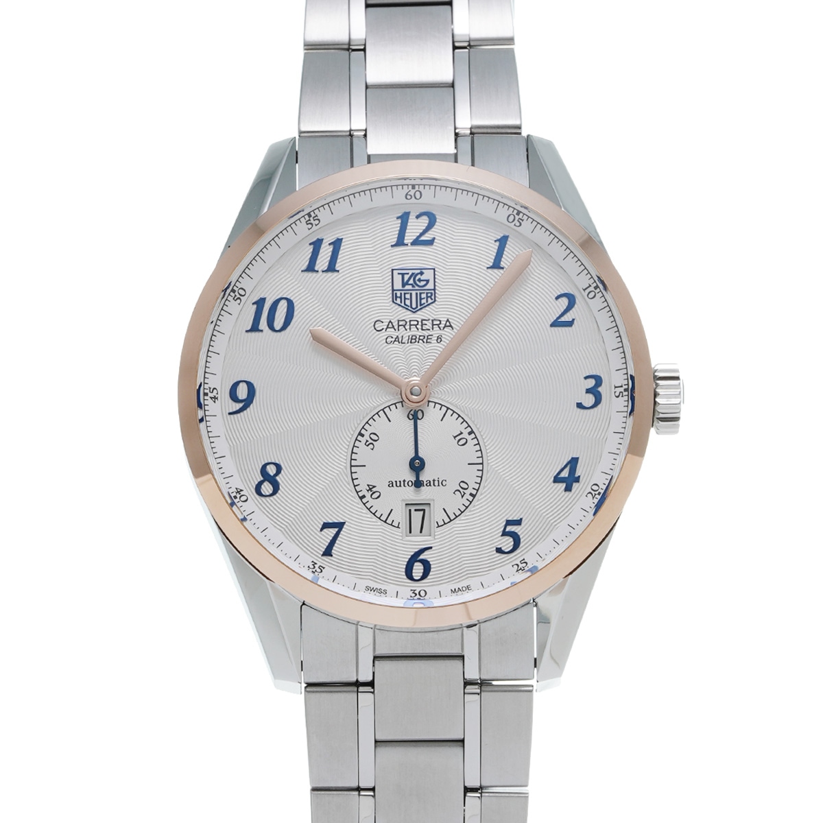 タグホイヤー カレラ ヘリテージ キャリバー6 WAS2155.BA0732 シルバー メンズ 腕時計 自動巻き 銀蔵