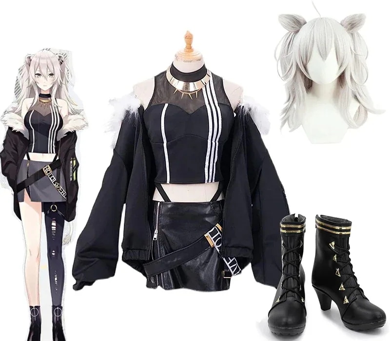 バーチャルYouTuber VTuber ホロライブ 獅白ぼたん ししろぼたん コスプレ衣装 可愛い コスプレ ハロウィン クリスマス 文化祭 学園祭 ステージ服