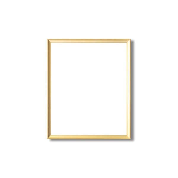 デッサン額縁/フレーム 四ツ切サイズ 424348mm ゴールド 壁掛けひも付き 化粧箱入り 5003