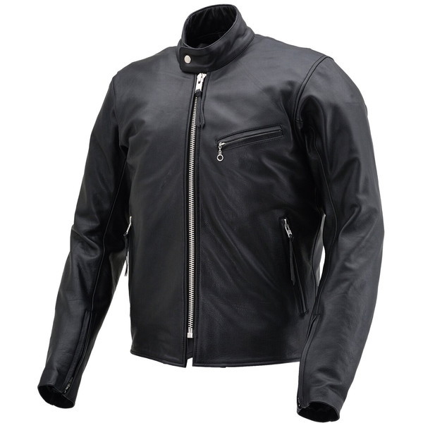 D17810 シングルライダースジャケット DL-001 2XLサイズ(メンズ) ブラック バイク用 レザー ジャケット