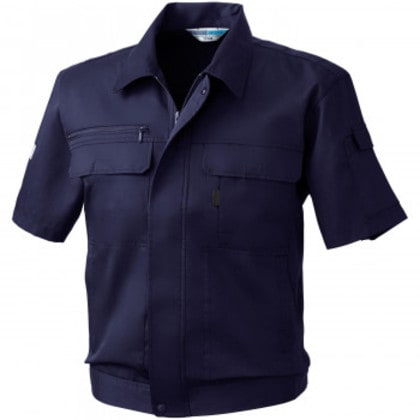 桑和 EC421 半袖ブルゾン 3Lサイズ ネイビー(1)