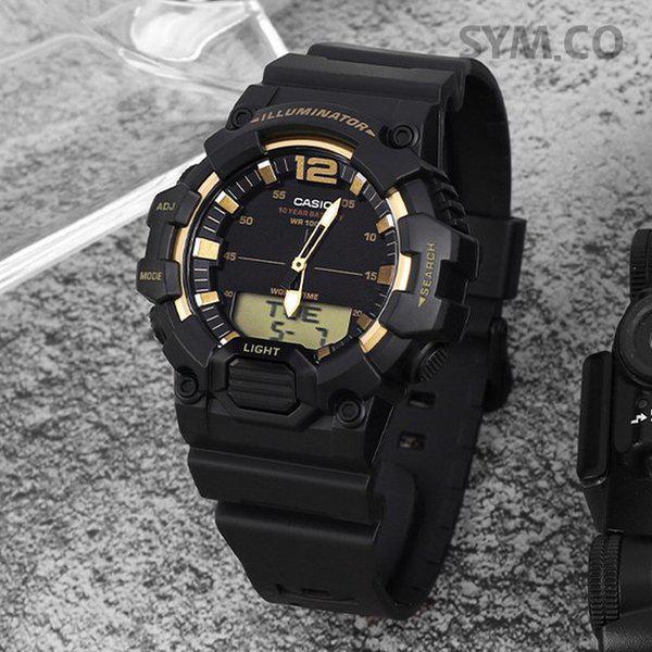 HDC-700-9A テレメモ アナデジ 軍人 スポーツ メンズ ウレタン 時計 d