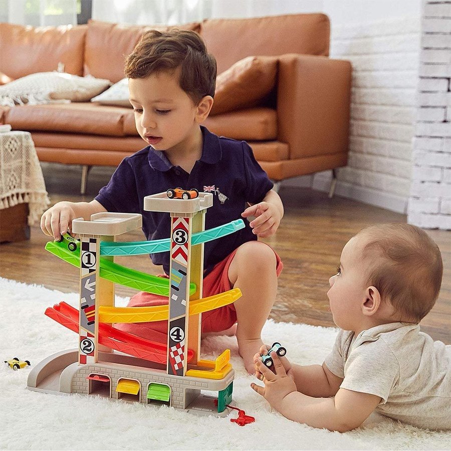 おもちゃ 木製 一部予約 おままごと 2歳の男の子と女の子のギフトのための幼児のおもちゃで セット 4ミニ車1 おすすめ特集