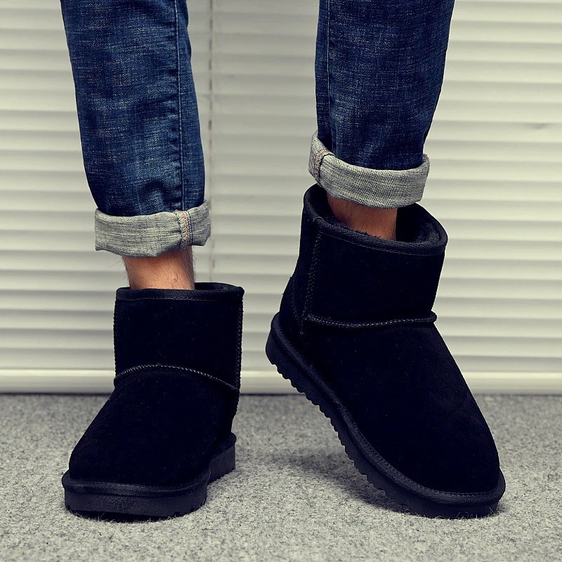 作登場メンズ靴ペアルックカジュアルシューズシューズスノーブーツハイカットメンズくつブーツ防寒裏起毛