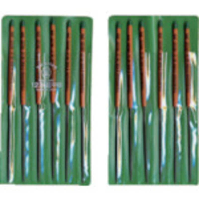 ツボサン　組ヤスリ 12本組 丸 中目　MA01202