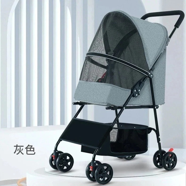 ペットベビーカー屋外犬ベビーカー折りたたみペットベビーカー軽量屋外ペットベビーカー