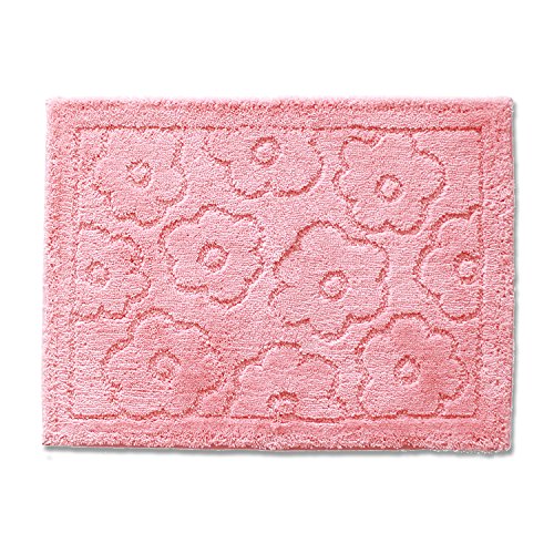 乾度良好 サニー バスマット 約60×85cm ピンク (お風呂マット 大判 浴室 おしゃれ 洗面所 足ふきマット 抗菌 防臭)
