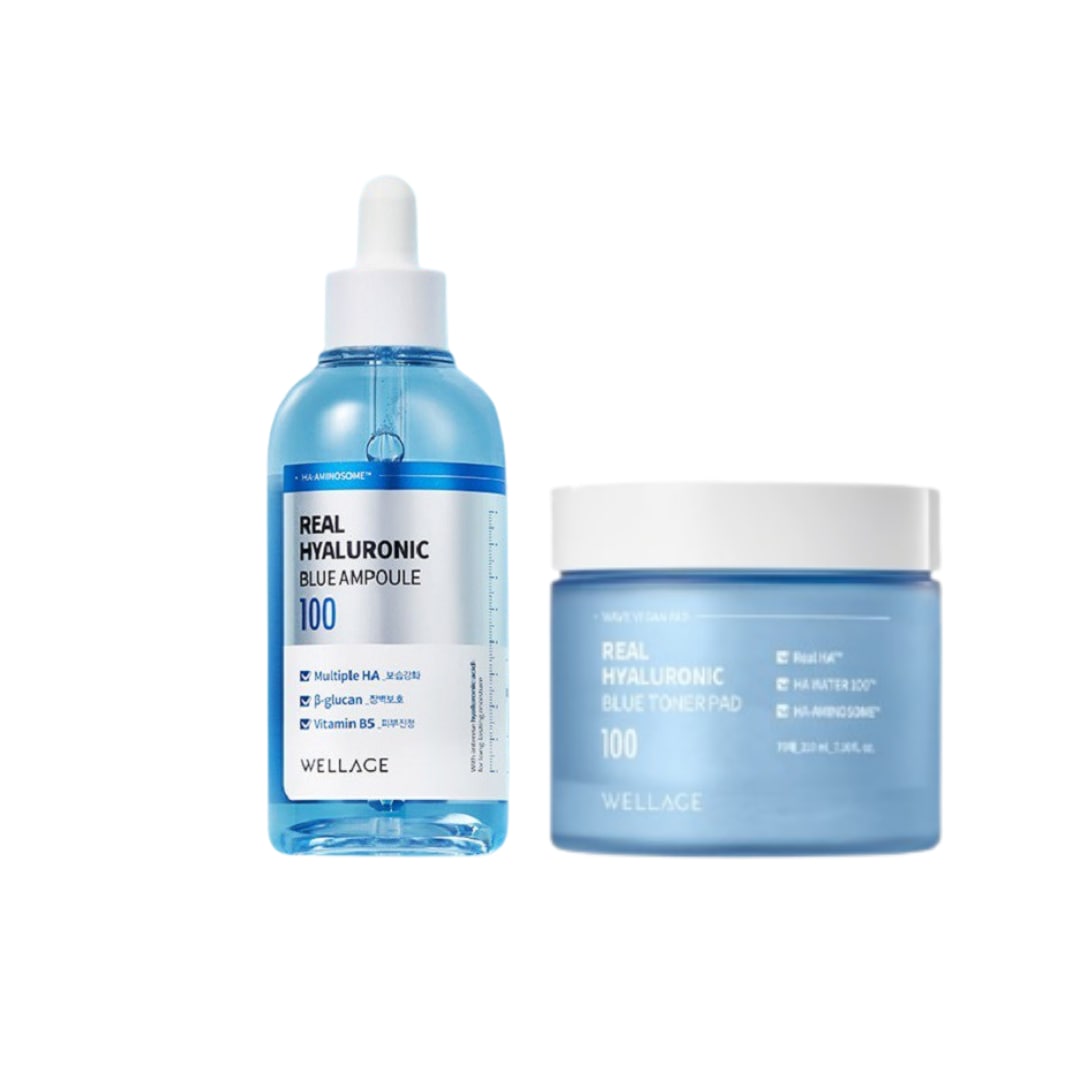 リアルヒアルロニックブルー100アンプル100ml + ブルートナーパッド70枚210mlセット
