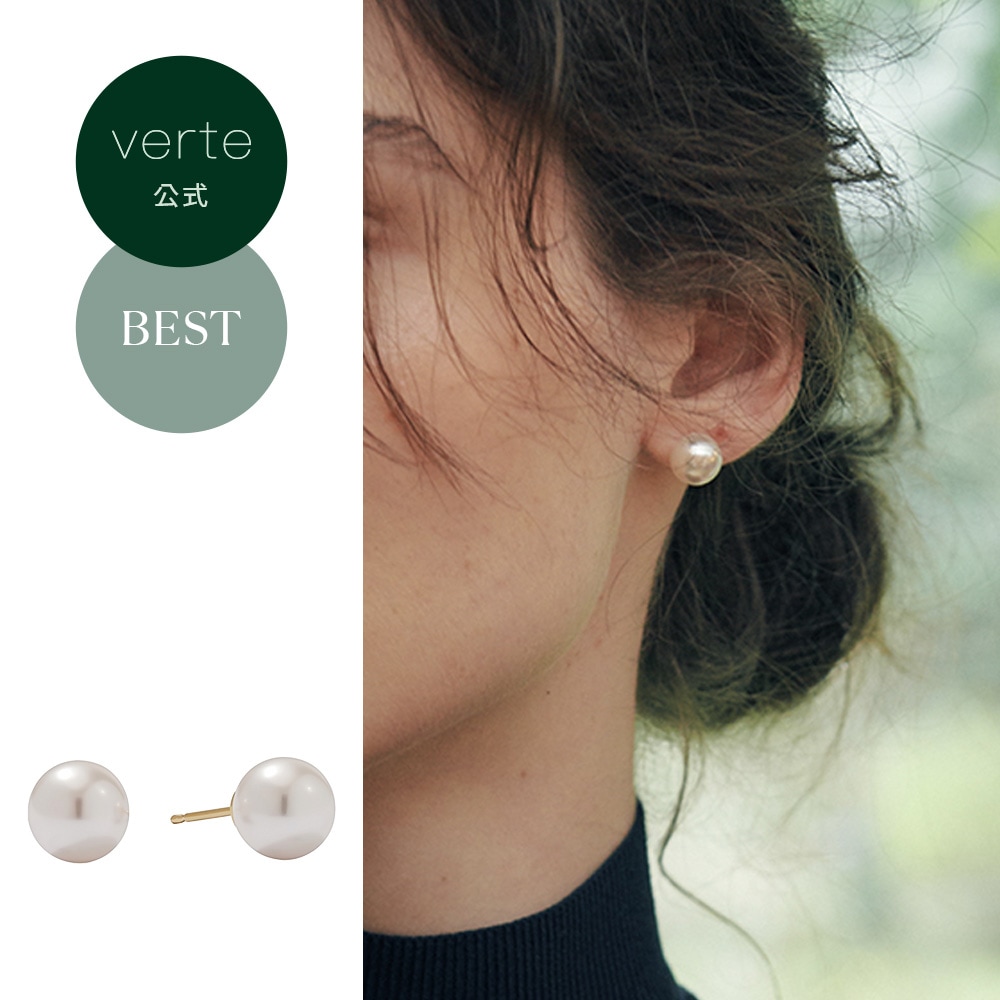 Deux.k.10 / haute pearl イアリング (10mm)(white)