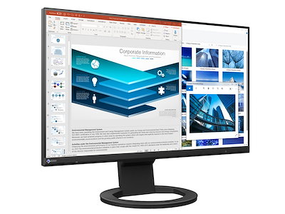 他サイト： EIZO　PCモニター FlexScan ブラック [23.8型 /フルHD(1920×1080) /ワイド]　EV2480-ZBKの商品画像