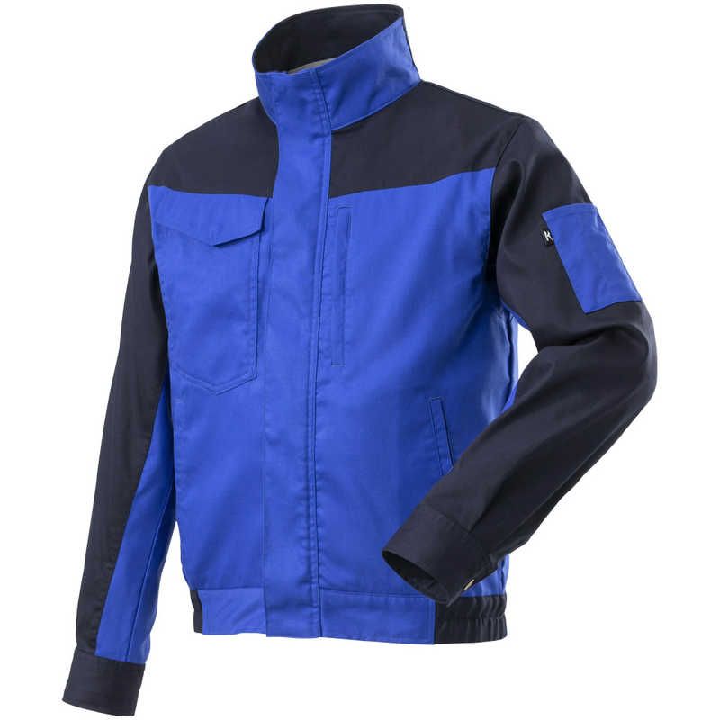 ミズノ　ワークジャケット(綿100％・通年向け) ［ユニセックス］ 2XL 87：ネイビー×ブルー　F2JEA18187