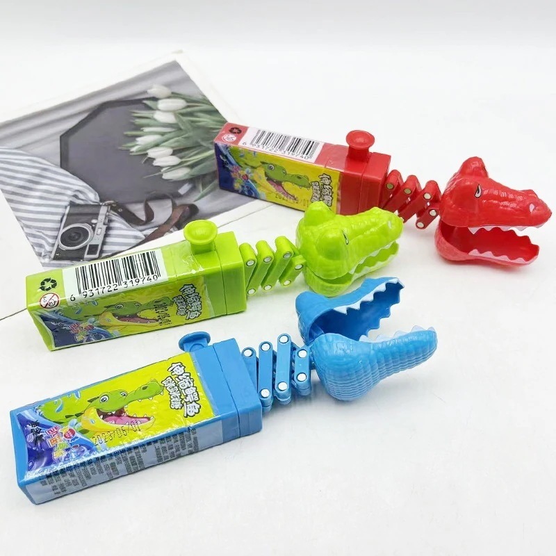 子供用キャンディーのおもちゃ格納式ワニのプライヤーと面白いクリップ小売 誕生日プレゼント 子供の贈り物 誕生日プレゼント 子供の贈り物