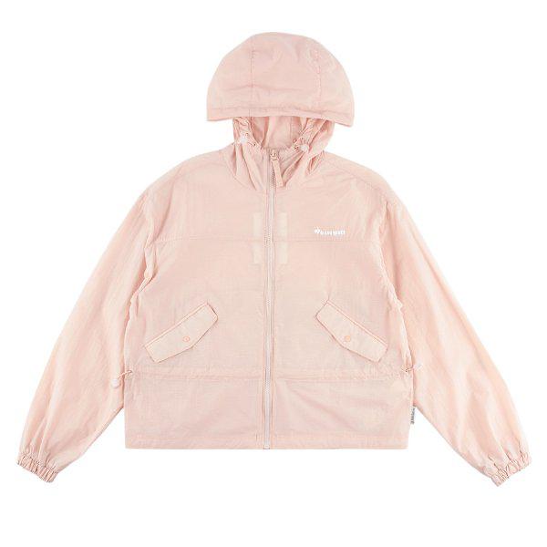 女性エアリテンション クロップド ルーズフィット フード付きジャケット QQ222LJK51 IPK