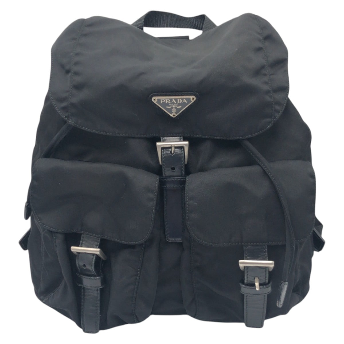 テスート 三角ロゴ ブラック 黒 ナイロン リュック バックパック 男女兼用 レディース 411340