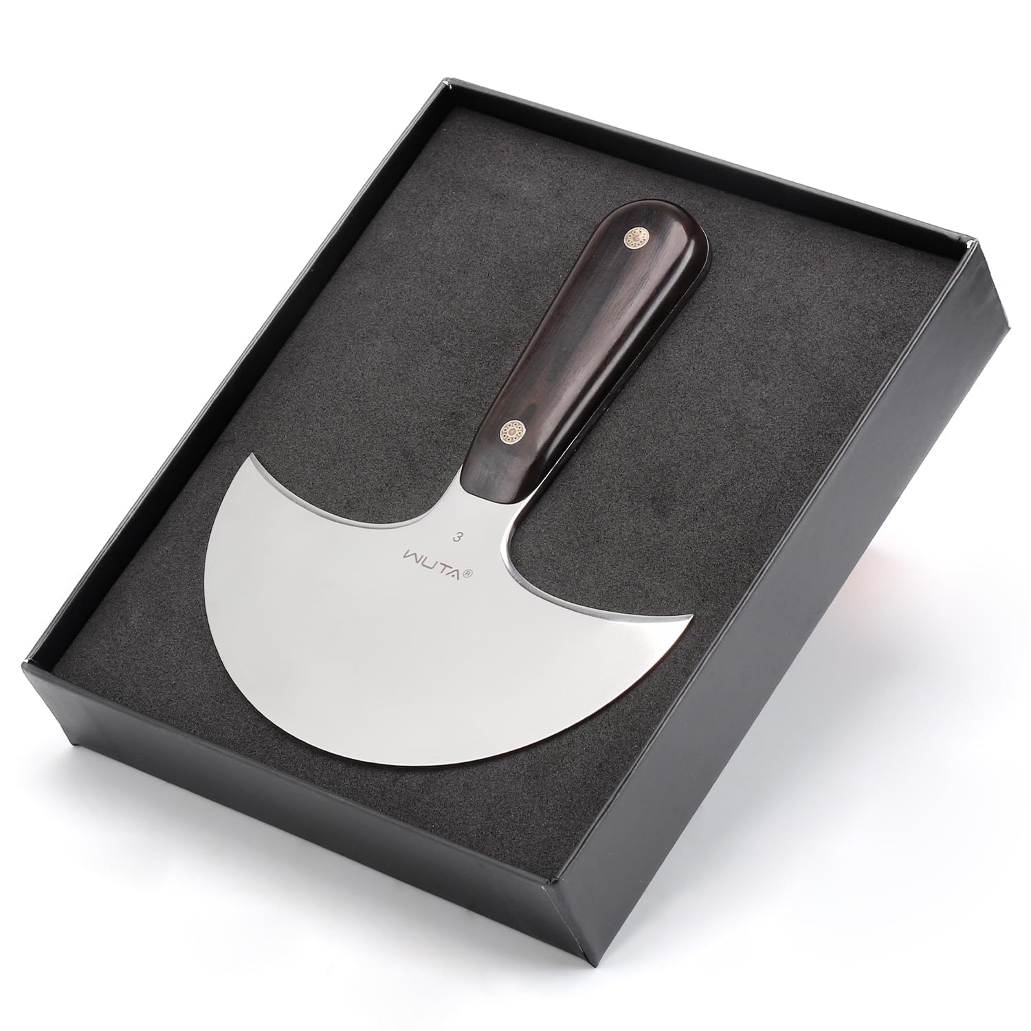 WUTA 最新 レザークラフトナイフ 革包丁 スキービング カッティングツール ラウンド DIY 手作り用具(Mサイズ)