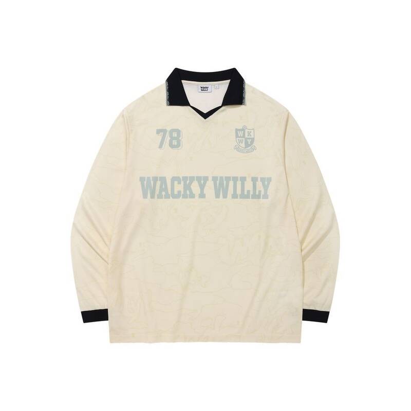 ワッキー・ウィリー WACKY WILLY WKWY 長袖Tシャツ クリーム WA2601LTR1CM 392407