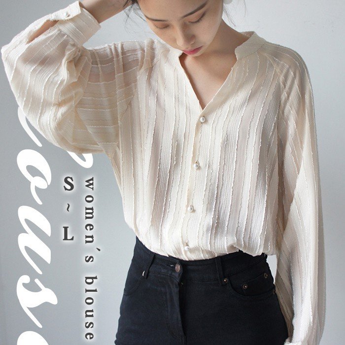 シャツ ブラウス レディース 長袖 スーツ インナー トップス とろみシャツ オフィス ビジネス フ