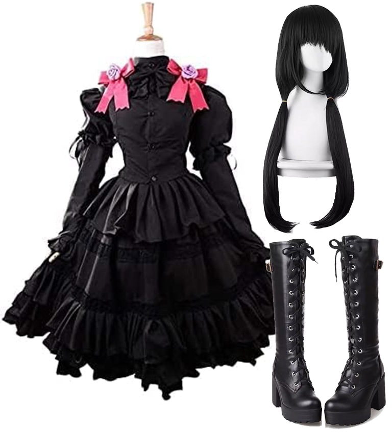 時崎狂三 洋服 ドレス コスプレ衣装 イベント 仮装 ハロウイン クリスマス 文化祭 6,731円