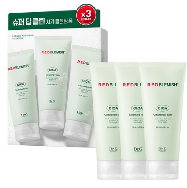 ドクタージーレッドブレミッシュシカクレンジングフォームトリプル120ml3個