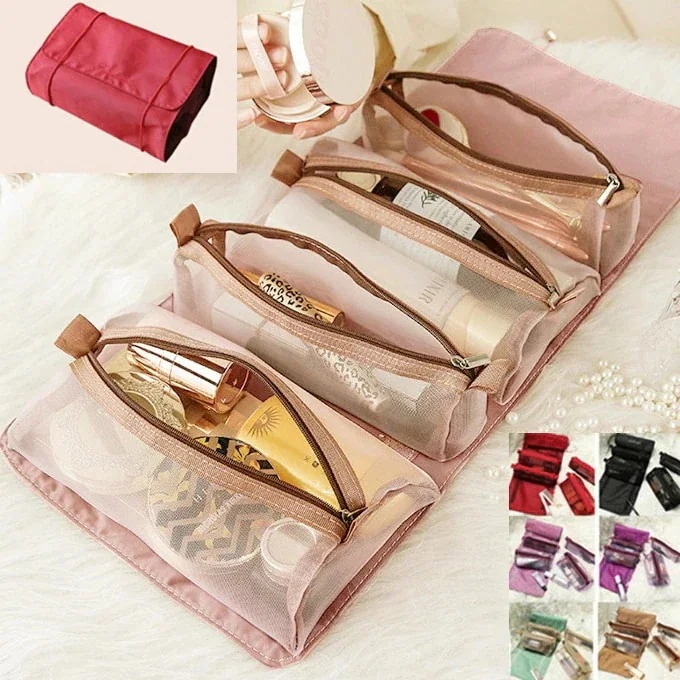 1つ買うと10個無料コスメポーチ 小物 バッグ ポーチ コスメバッグ バッグインバッグ ポーチ メッシュ トラベル 出張 携帯 旅行 ジム プール 海 ヨガ 洗面 メイクポーチ 収納ポーチ 化粧ポ