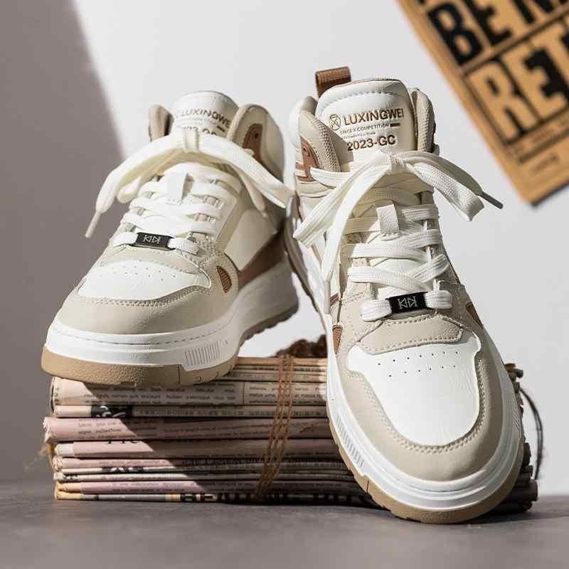 期間限定30%割引春 ハイカット 紳士靴 冬 空軍 AJ No 1 スポーツ レジャー スニーカー 革 表面 ホワイト 靴 かわいい ラウンドトゥ スポーツかわいい ラウンドトゥ スポーツ