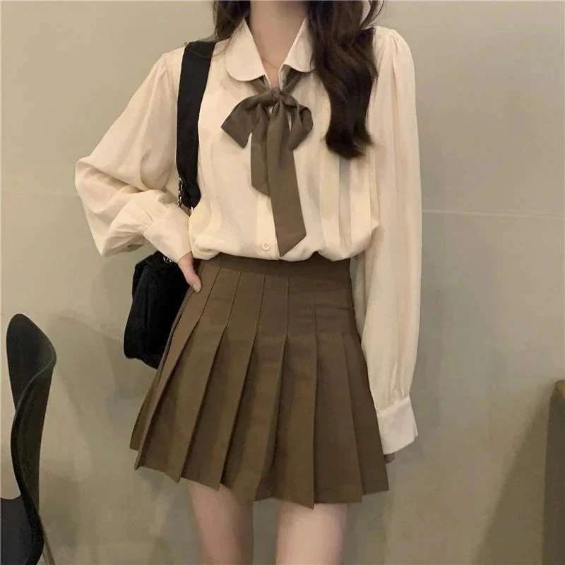 体育女子高生風 ミニスカート 二点セット セーラー服 韓国ファッション 【新作】制服セット