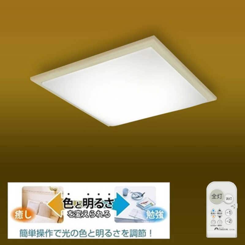 瀧住　LED照明 シーリングライト 和風 8畳 調光 調色 リモコン付属 木製枠　GK86044