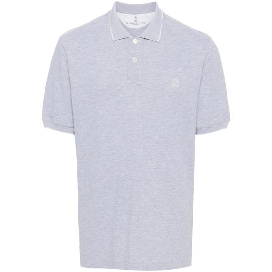BRUNELLO CUCINELLI Men Polo Shirts ME8549779G CQ087 GREY