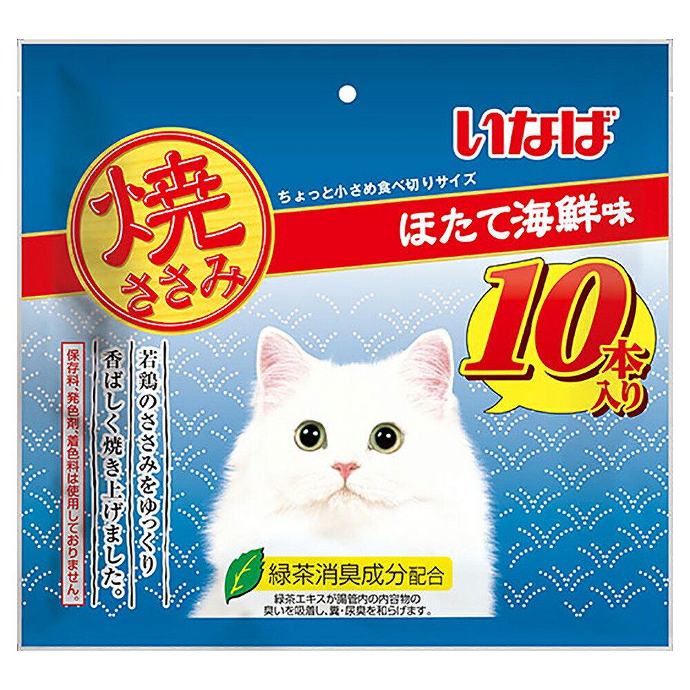 いなば　焼ささみ　ほたて海鮮味　１０本入りX１２　ＣＲＣ35―25―20―50―00