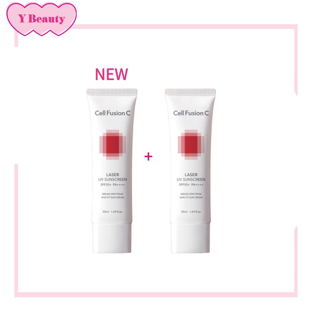 [NEW]レーザー UVサンスクリーン 50ml*2本 / デイリー低刺激ダーマ日焼け止め