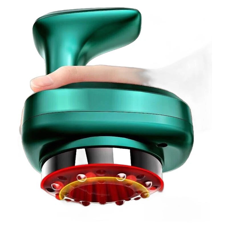 かっさ器具電動かっさ器具カッピング装置家庭用アーティファクト陰圧脚経絡浚渫ボードとブラシ一体型マシン全身リッチバッグマッサージママとパパへの実用的なギフト充電式モデル [9-速度調整30%までに制限