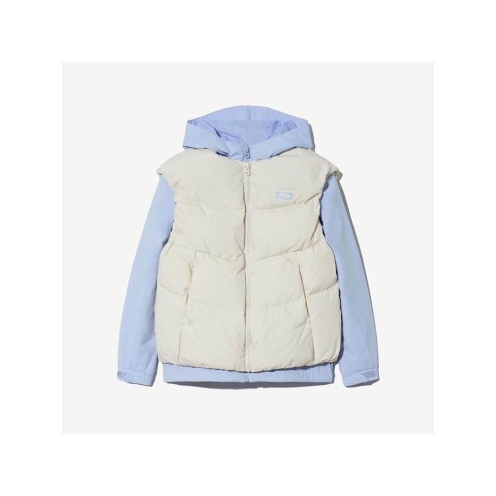 [FILA KIDS] バディグースダウンウィンドベスト (FK2DJG4101X_GVI) Q0ZFK2DJG4101XGVI