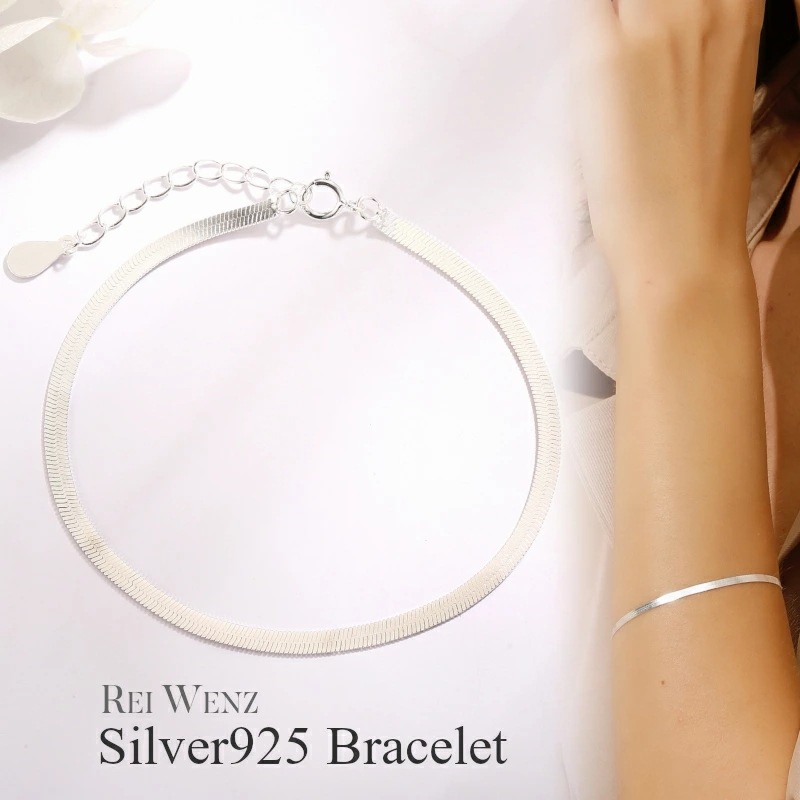 【高品質Silver925】ブレスレット スネークチェーン スネーク 幅太 シンプル シルバー トグル レディース プレゼント 重ね