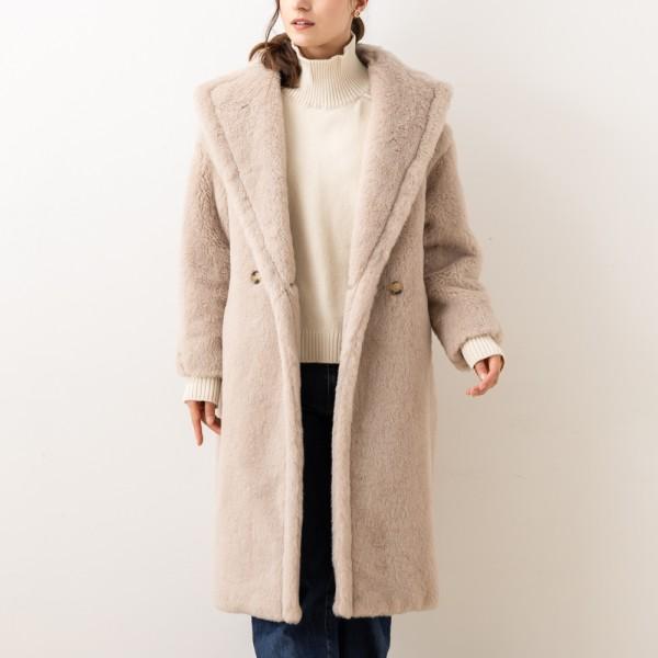 コート テッドガール ベージュ レディース 2421016042600 002