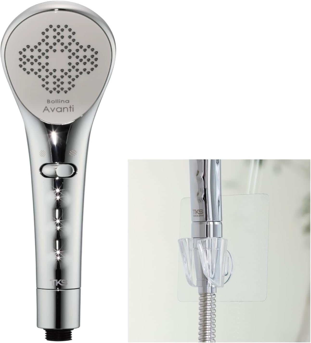 【シャワーホルダーセット】 TKS Bollina ボリーナアヴァンティ シャワーヘッド ウルトラファインバブル マイクロナノバブル＆Tropical ketchups