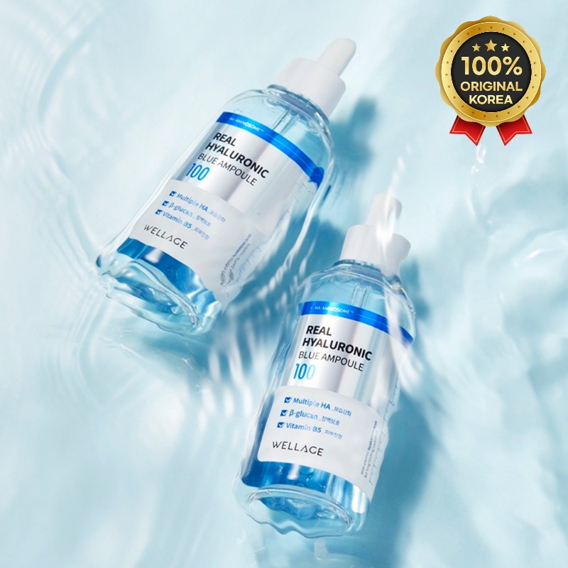 リアルヒアルロニックブルー100アンプル2個 100ml + 75ml /1分ですぐ保湿 荒れた肌のキメを改善