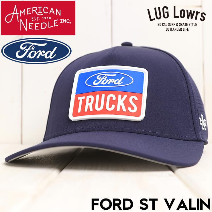 AMERICAN NEEDLE アメリカンニードル VALIN FORD コラボ パンチングメッシュ スナップバックキャップ 帽子 SMU841A-FORD 日本代理店正規品