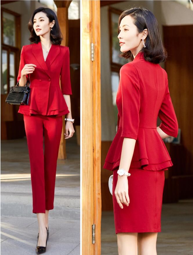 おしゃれ 二つボダンスーツ レディース 2点セット ビジネス パンツスーツ フォーマル 通勤 OL オフィス 入学式 卒業式 着痩せ 30代40代 ママ 春秋夏 リクルートスーツ セットアップ セレモ